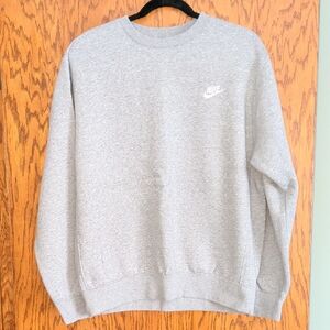 Nike Light Grey Men's Crewneck Sweatshirt